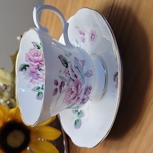 1970's-80's Royal Albert Pink Rose Teacup Set